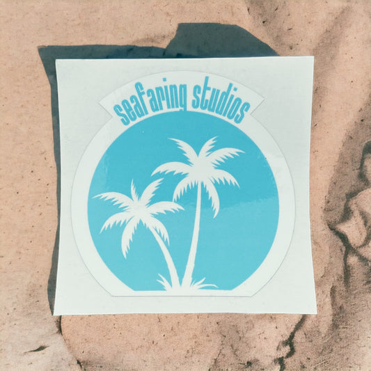 Palm Seas Sticker